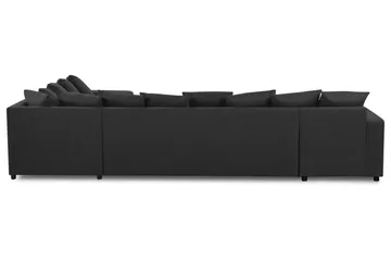 Crazy 7-seters Venstrevendt U-formet XX-Large Hjørnesofa med Divan i Stoff - Antrasitt - Møbler - Sofaer - Hjørnesofaer - Hjørnesofa med divan