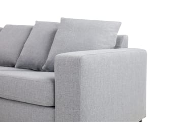 Crazy 7-seters Venstrevendt U-formet XX-Large Hjørnesofa med Divan i Stoff - Grå - Møbler - Sofaer - Hjørnesofaer - Hjørnesofa med divan