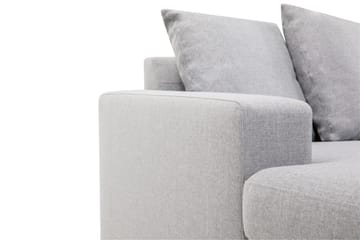 Crazy 7-seters Venstrevendt U-formet XX-Large Hjørnesofa med Divan i Stoff - Grå - Møbler - Sofaer - Hjørnesofaer - Hjørnesofa med divan