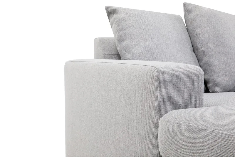 Crazy 7-seters Venstrevendt U-formet XX-Large Hjørnesofa med Divan i Stoff - Grå - Møbler - Sofaer - Hjørnesofaer - Hjørnesofa med divan