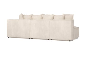 Cubo 5-seters L-formet Dyp Modulhjørnesofa i Manchester - Beige - Møbler - Sofaer - Hjørnesofaer
