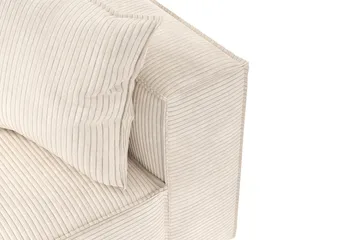 Cubo 5-seters L-formet Dyp Modulhjørnesofa i Manchester - Beige - Møbler - Sofaer - Hjørnesofaer