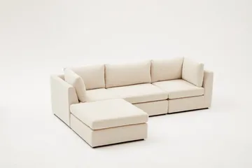Deliones Hjørnesofa 3-seter - Beige - Møbler - Sofaer - Sofaer med sjeselong - 4 seters sofa med divan