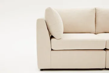 Deliones Hjørnesofa 3-seter - Beige - Møbler - Sofaer - Sofaer med sjeselong - 4 seters sofa med divan