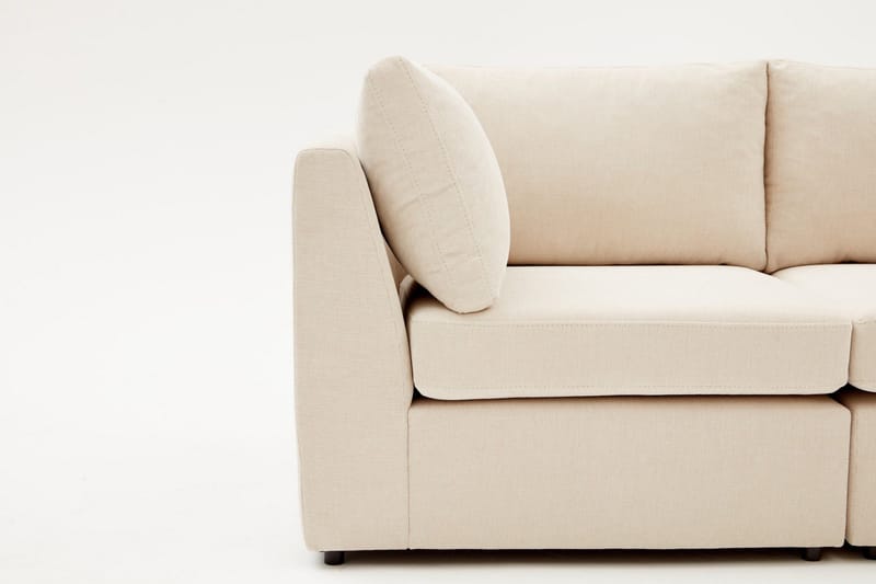 Deliones Hjørnesofa 3-seter - Beige - Møbler - Sofaer - Sofaer med sjeselong - 4 seters sofa med divan