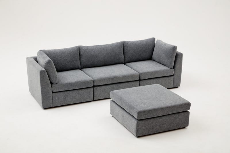 Deliones Hjørnesofa 3-seter - Lyse brun - Møbler - Sofaer - Sofaer med sjeselong - 4 seters sofa med divan