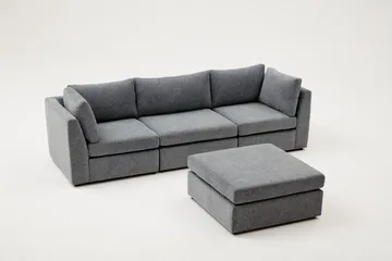 Deliones Hjørnesofa 3-seter - Lyse brun - Møbler - Sofaer - Sofaer med sjeselong - 4 seters sofa med divan