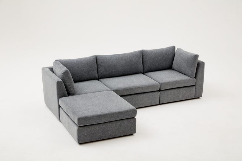Deliones Hjørnesofa 3-seter - Lyse brun - Møbler - Sofaer - Sofaer med sjeselong - 4 seters sofa med divan