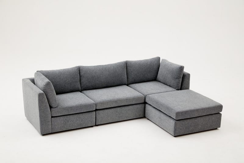 Deliones Hjørnesofa 3-seter - Lyse brun - Møbler - Sofaer - Sofaer med sjeselong - 4 seters sofa med divan