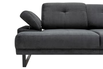 Divansofa 3-seters Caboolture - Antrasitt - Møbler - Sofaer - Hjørnesofaer