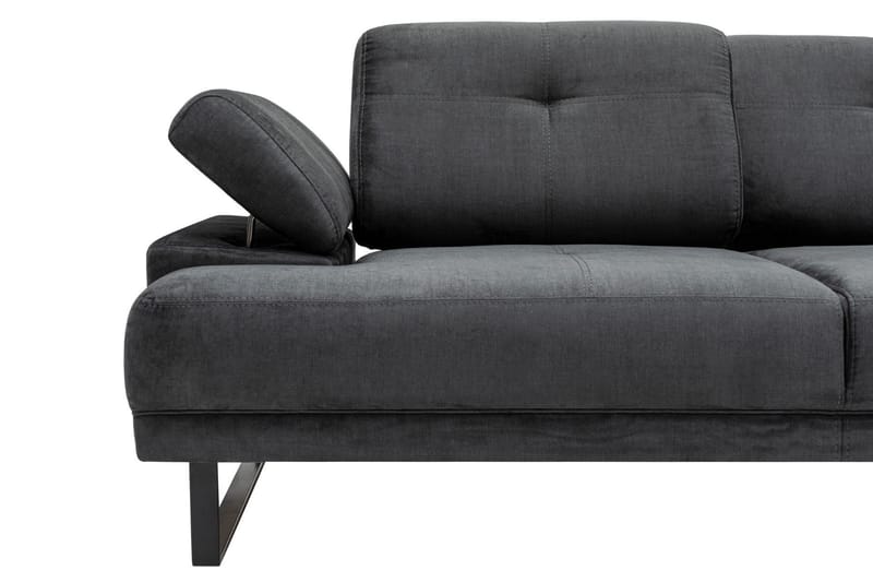 Divansofa 3-seters Caboolture - Antrasitt - Møbler - Sofaer - Hjørnesofaer