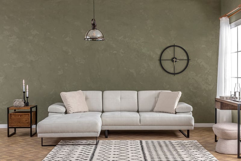 Divansofa 3-seters Caboolture - Beige - Hjørnesofaer