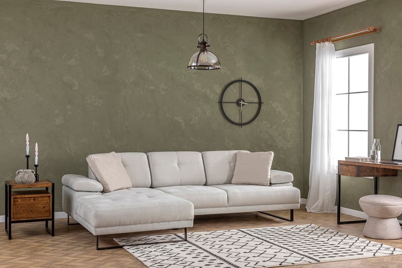 Divansofa 3-seters Caboolture - Beige - Hjørnesofaer