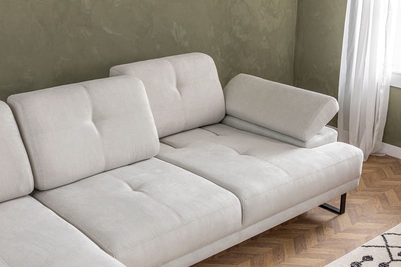 Divansofa 3-seters Caboolture - Beige - Hjørnesofaer