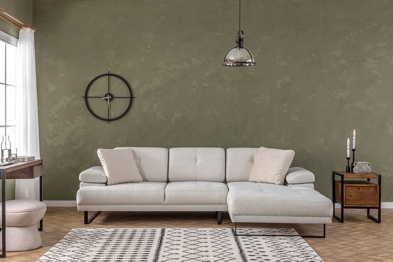 Divansofa 3-seters Caboolture - Beige - Hjørnesofaer