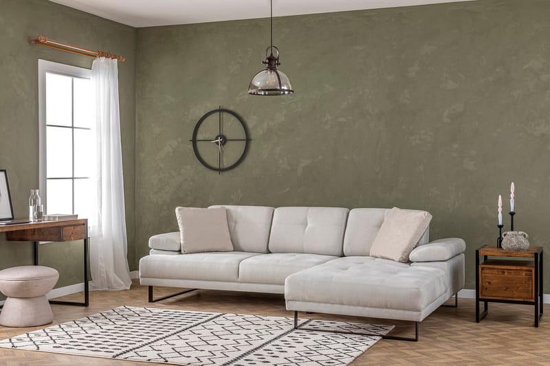 Divansofa 3-seters Caboolture - Beige - Hjørnesofaer