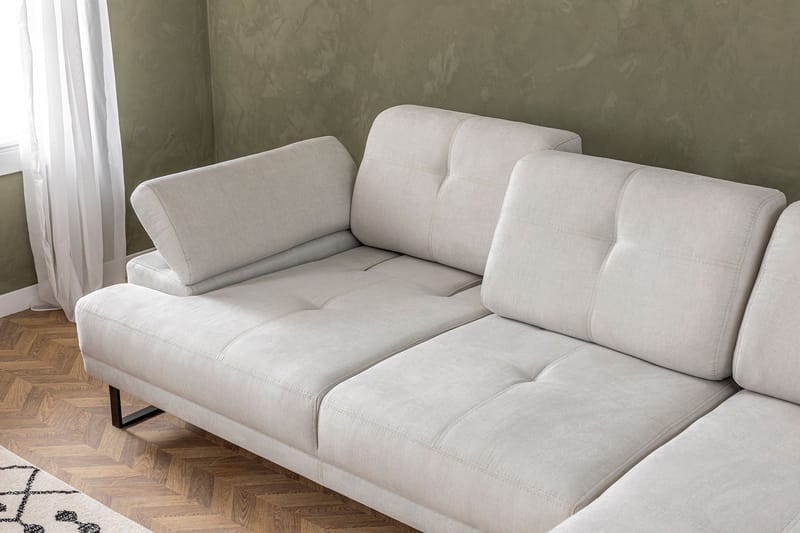 Divansofa 3-seters Caboolture - Beige - Hjørnesofaer