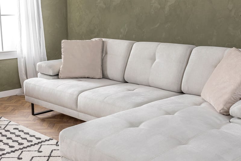 Divansofa 3-seters Caboolture - Beige - Hjørnesofaer