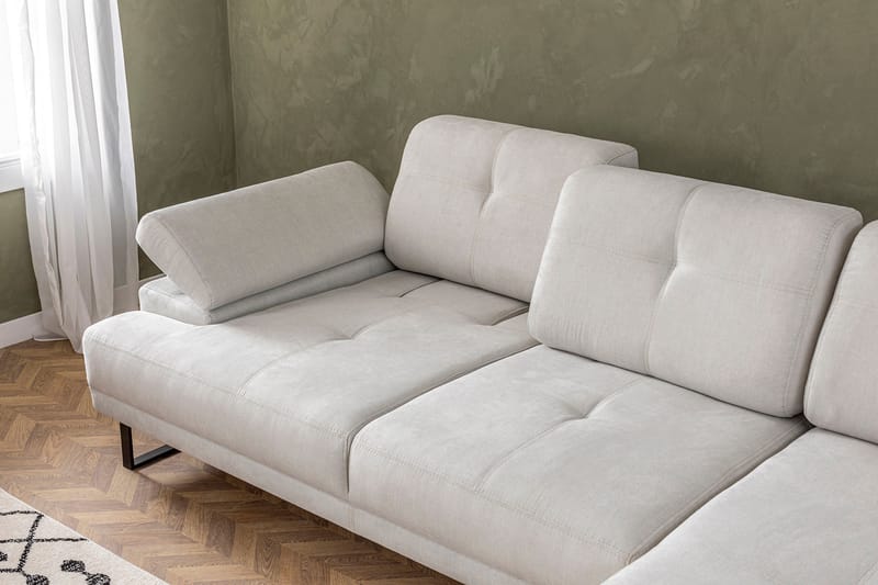 Divansofa 3-seters Caboolture - Beige - Hjørnesofaer