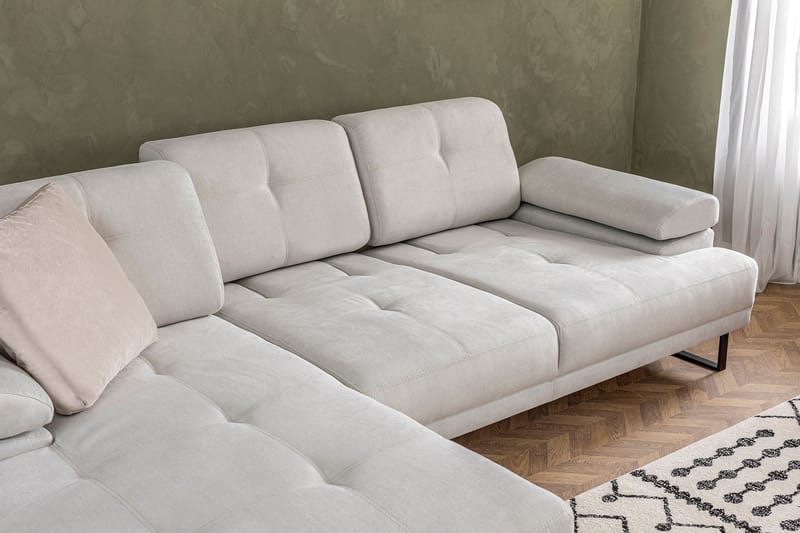 Divansofa 3-seters Caboolture - Beige - Hjørnesofaer