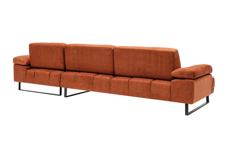 Divansofa 3-seters Caboolture - Oransje - Hjørnesofaer