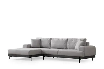 Eti Hjørnesofa 3-seter - Grå - Møbler - Sofaer - Sofaer med sjeselong - 4 seters sofa med divan