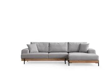 Eti Hjørnesofa 3-seter - Grå - Møbler - Sofaer - Hjørnesofaer