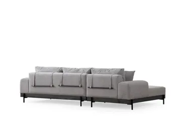 Eti Hjørnesofa 3-seter - Grå - Møbler - Sofaer - Sofaer med sjeselong - 4 seters sofa med divan