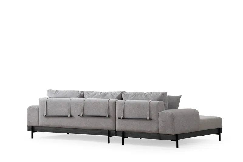 Eti Hjørnesofa 3-seter - Grå - Møbler - Sofaer - Sofaer med sjeselong - 4 seters sofa med divan