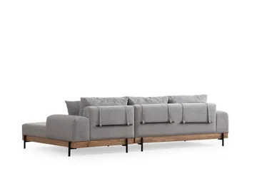 Eti Hjørnesofa 3-seter - Grå - Møbler - Sofaer - Hjørnesofaer