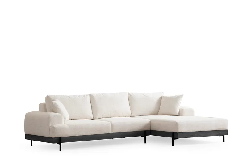 Eti Hjørnesofa 3-seter - Hvit - Møbler - Sofaer - Sofaer med sjeselong - 4 seters sofa med divan