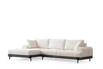Eti Hjørnesofa 3-seter - Hvit - Møbler - Sofaer - Sofaer med sjeselong - 4 seters sofa med divan