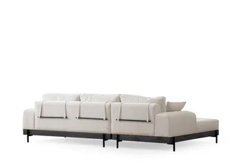 Eti Hjørnesofa 3-seter - Hvit - Møbler - Sofaer - Sofaer med sjeselong - 4 seters sofa med divan