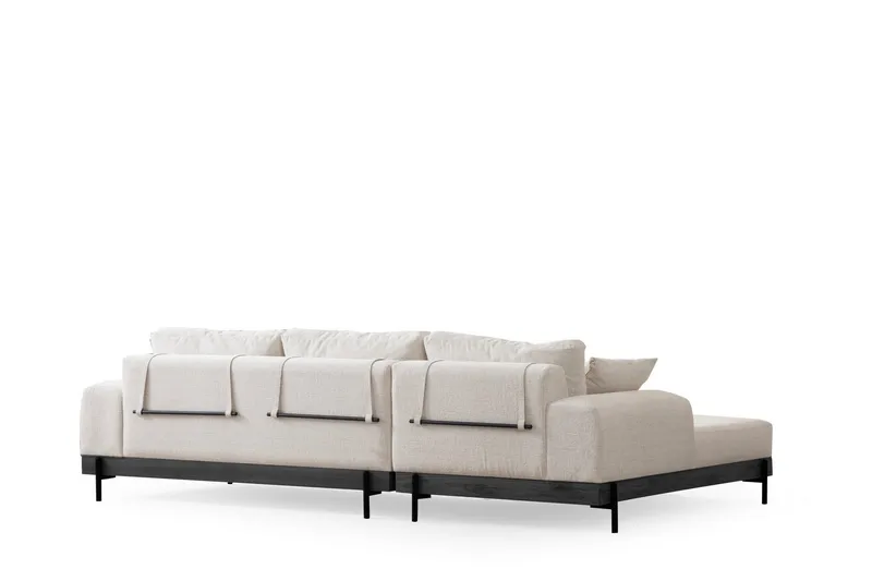 Eti Hjørnesofa 3-seter - Hvit - Møbler - Sofaer - Sofaer med sjeselong - 4 seters sofa med divan