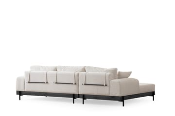 Eti Hjørnesofa 3-seter - Hvit - Møbler - Sofaer - Sofaer med sjeselong - 4 seters sofa med divan