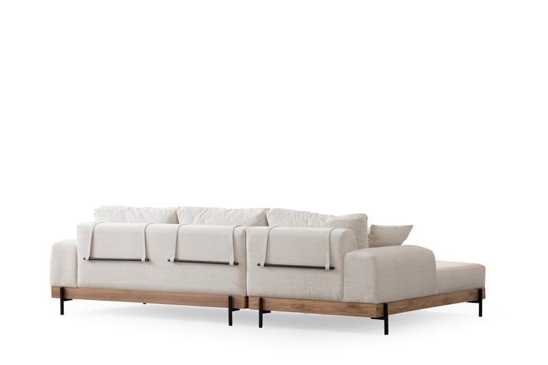 Eti Hjørnesofa 3-seter - Hvit - Møbler - Sofaer - Sofaer med sjeselong - 4 seters sofa med divan