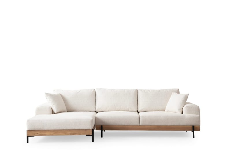 Eti Hjørnesofa 3-seter - Hvit - Møbler - Sofaer - Sofaer med sjeselong - 4 seters sofa med divan