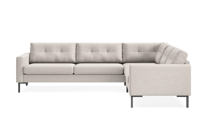 Frillestad 5-seters Høyrevendt L-formet Hjørnesofa i Stoff - Beige - Møbler - Sofaer - Hjørnesofaer