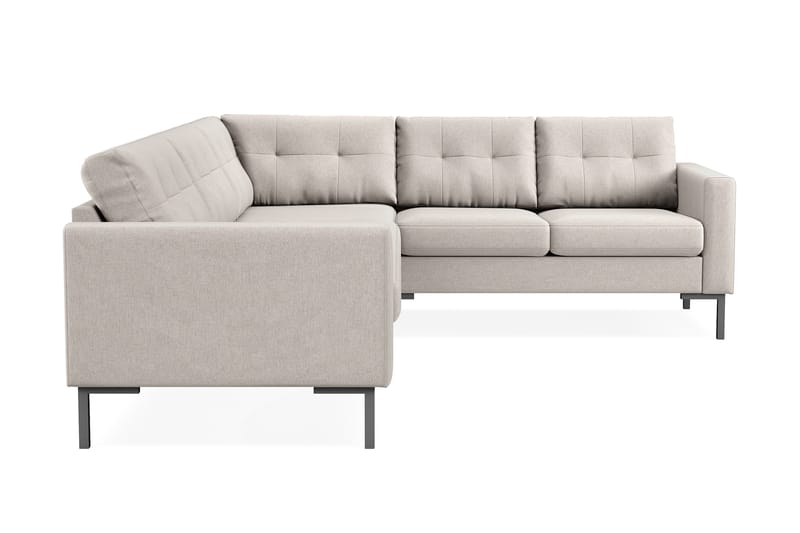 Frillestad 5-seters Høyrevendt L-formet Hjørnesofa i Stoff - Beige - Møbler - Sofaer - Hjørnesofaer