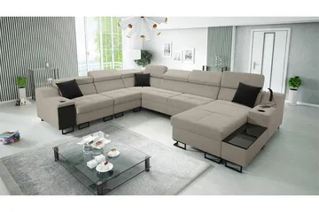 Galbally 5-sits Hörnsoffa Beige - Møbler - Sofaer - Hjørnesofaer