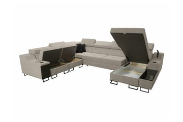 Galbally 5-sits Hörnsoffa beige - Møbler - Sofaer - Hjørnesofaer