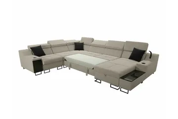 Galbally 5-sits Hörnsoffa Dark blue - Møbler - Sofaer - Hjørnesofaer