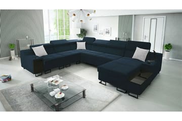 Galbally 5-sits Hörnsoffa Dark blue - Møbler - Sofaer - Hjørnesofaer