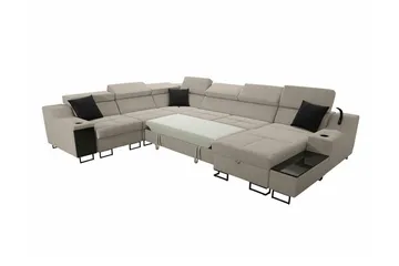 Galbally 5-sits Hörnsoffa Dark green - Møbler - Sofaer - Hjørnesofaer