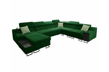 Galbally 5-sits Hörnsoffa NO_BRAND Dark green - Møbler - Sofaer - Hjørnesofaer