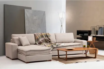 Gladfield Divansofa 3-seters - Beige - Møbler - Sofaer - Hjørnesofaer - Hjørnesofa med divan
