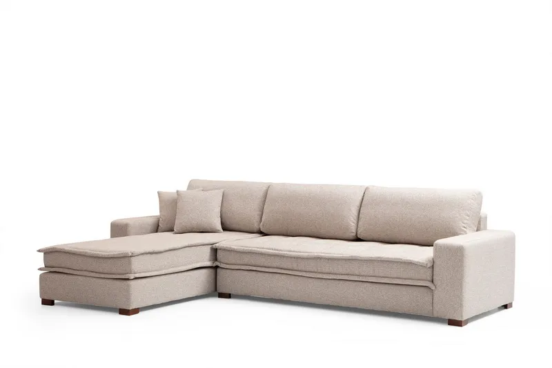 Gladfield Divansofa 3-seters - Beige - Møbler - Sofaer - Hjørnesofaer - Hjørnesofa med divan