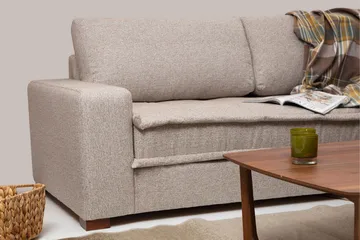 Gladfield Divansofa 3-seters - Beige - Møbler - Sofaer - Hjørnesofaer - Hjørnesofa med divan