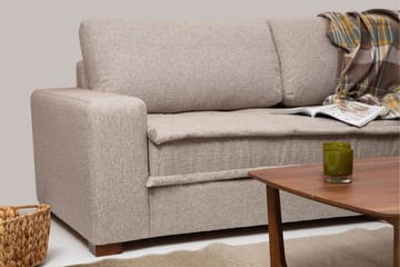 Gladfield Divansofa 3-seters - Beige - Møbler - Sofaer - Hjørnesofaer - Hjørnesofa med divan
