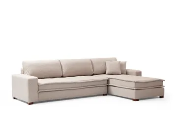 Gladfield Divansofa 3-seters - Beige - Møbler - Sofaer - Hjørnesofaer - Hjørnesofa med divan